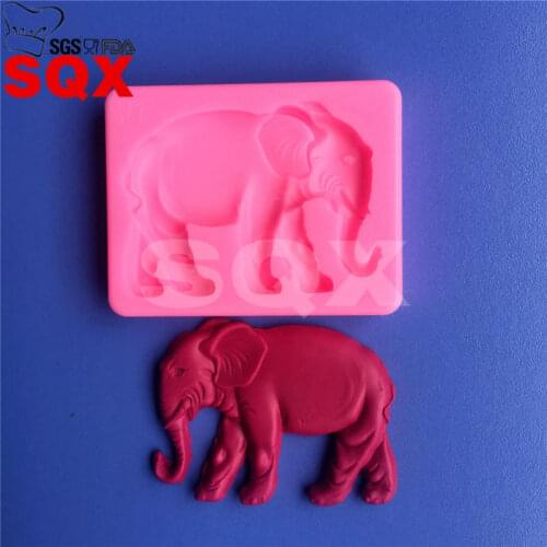 Animal series Elephant cooking tools 3D silicone mold fondant cake decoration molds Chocolate Mould Kitchen Accessories MR62