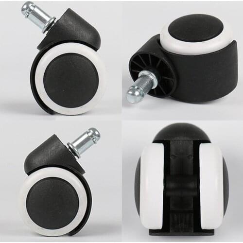 1pcs Universal Mute Caster 50KG Wheel 2" Replacement Office Chair Swivel Rollers 360 Degree Wheels Furniture Hardware