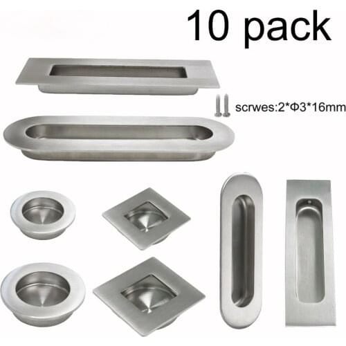 10 PCS Modern Flush Embed Knobs Kitchen Cabinet Cupboard Door Drawer Hidden Handles Wardrobe Hidden Pulls Recessed pull