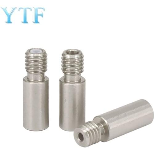 10pcs 3D Printer Parts 21mm Officer Feeding Nozzle Stainless Steel Pipe Single Head Bicolor Print Head Throat