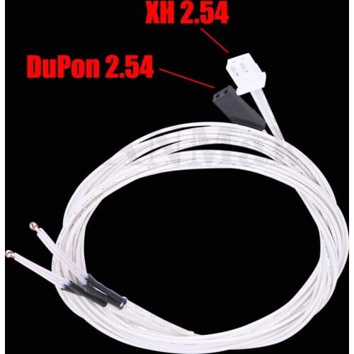100K Ohm NTC 3950 Thermistors Temperature Sensor With Cable Dupont Head For Reprap Mendel MK2A MK2B Heated Bed 3D Printers Parts