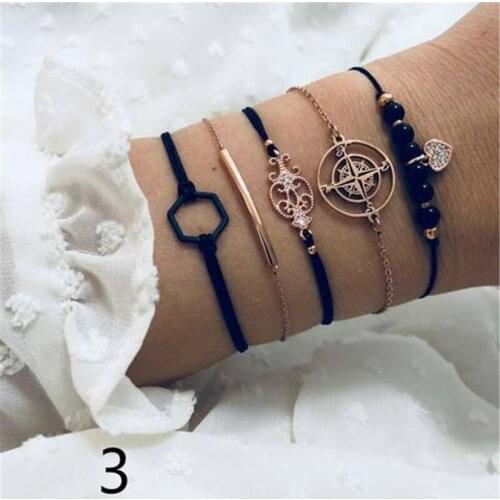 20 Styles Mix Turtle Heart Pearl Wave LOVE Crystal Marble Charm Bracelets for Women Boho Tassel Bracelet Jewelry Wholesale