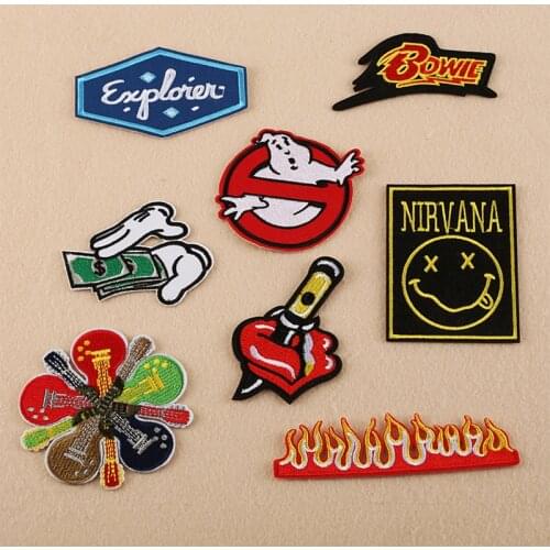 2021 Creative Patch Embroidered Clothes DIY Cloth Sticker Clothing Accessories Iron on Patch Hot Sale Customized Wholesale