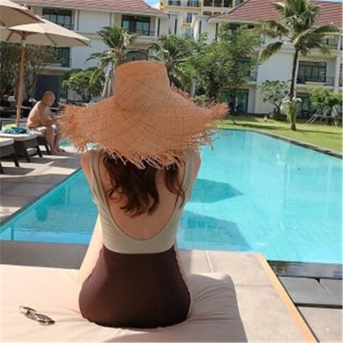 2021 New Korean Sexy Splicing Swimwear One Piece Swimsuit Push Up Bathing Suit Monokini Beachwear Bodysuit Female