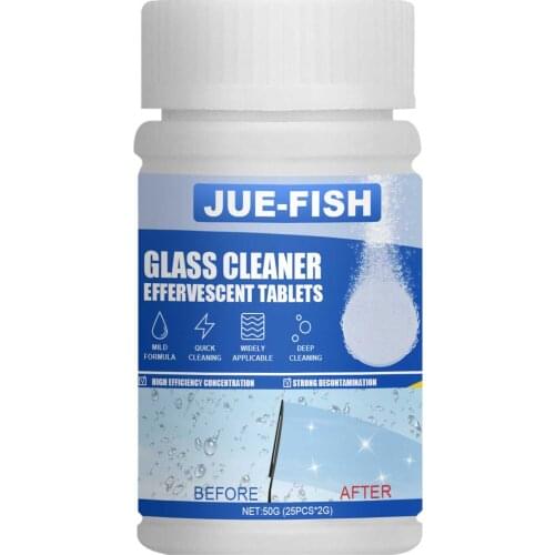 25pcs Condensed Effervescent Tablet Wiper Car Windshield Glass Washer Solid Wiper Concentrated Super Conventional Cleaner Tablet