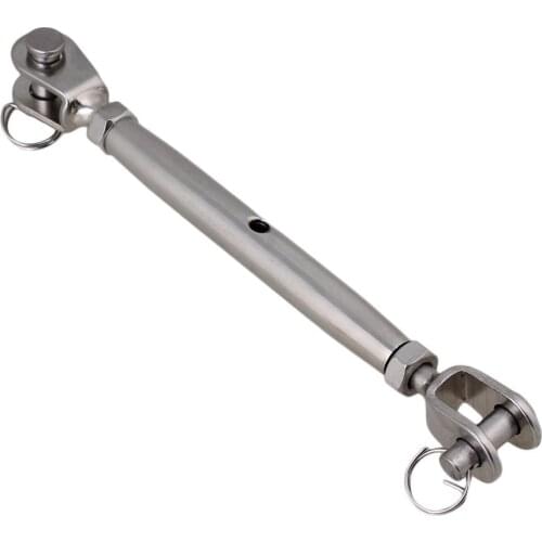 304 Stainless Steel European Style Closed Body M8 Jaw Turnbuckle With Working Magnetic