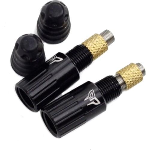 Fouriers Road Bike Tubeless Fluid Valve Convertor Presta Valve Cap Bicycle Parts Tyre Valve