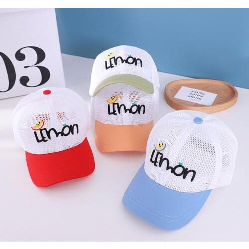 2021 Summer letter cotton Casquette Baseball Cap Adjustable Snapback Hats for child boy and girl 124