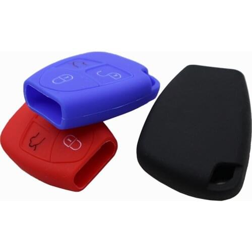 Car Key Case Cover For Mercedes Benz A B C E ML S CLK CL SLK Class W169 W211 W202 C180 W203 W204 W124 Sprinter Silicone Keychain