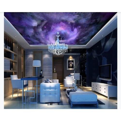 Home Decor 3d wall mural Photo Wallpaper Beautiful dream starry sky whirlpool zenith ceiling Living room Bedroom Painting