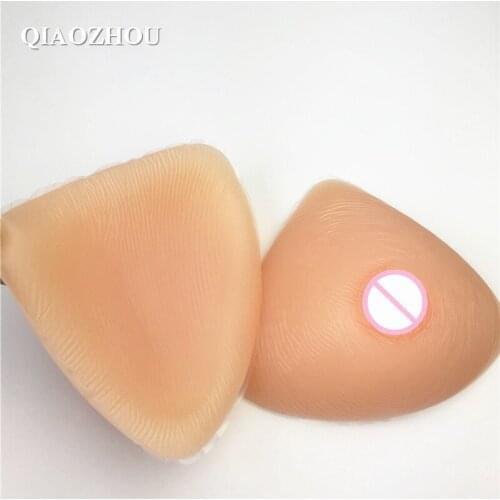 F cup 1800 g triangle silicone breast form for man cosplay crossdressing big size realistic nice sexy