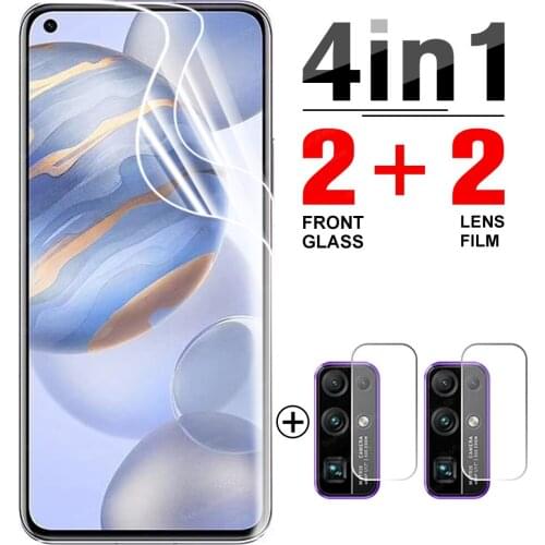 4-in-1 Hydrogel Film for Huawei Honor 30 Screen Protector Protective film For Honor 30S V30 30 Pro Plus Pro+ safety not glass