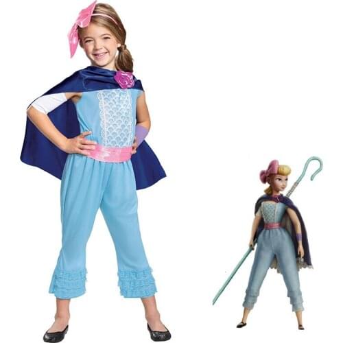 Hot Anime Girls Bo Peep Costumes Cosplay Toddler Girls Halloween Carnival Purim Role Play Games Fantastic Dress Up