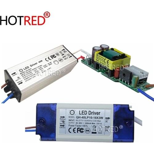 2pcs LED Power Supply 600mA Lamp Driver 3W 6W 9W 12W 15W 18W 20W 21W 24W 30W 40W 50W 60W Isolation Lighting Transformer