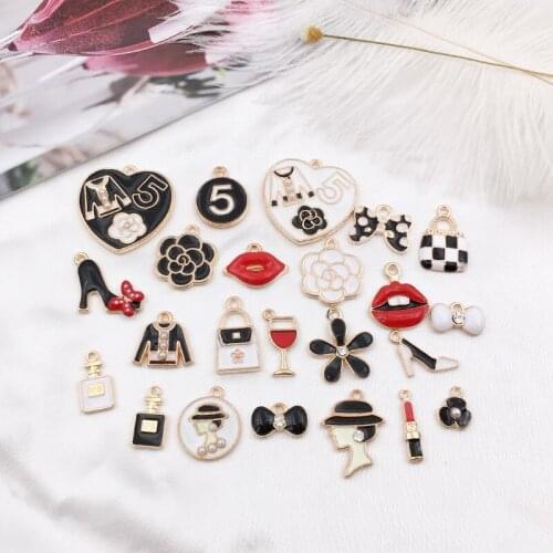 Perfume Bag Ornaments Necklace Bracelet Accessories Multi Purpose DIY Handmade 23Pcs/Set Multicolor Earring Pendant