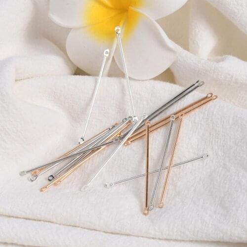 50Pcs 15 20 25 30 35 40mm Metal Connectors Earrings Necklace For Jewelry Findings Pins Making DIY Supplies Materials Accessories