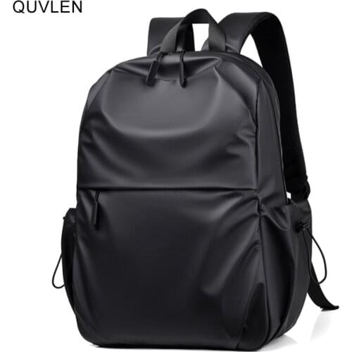 Mens Fashion Backpack Trendy Black Portable Casual Designer Backbags Waterproof Luxury Business Bag For Laptop 14 Inch