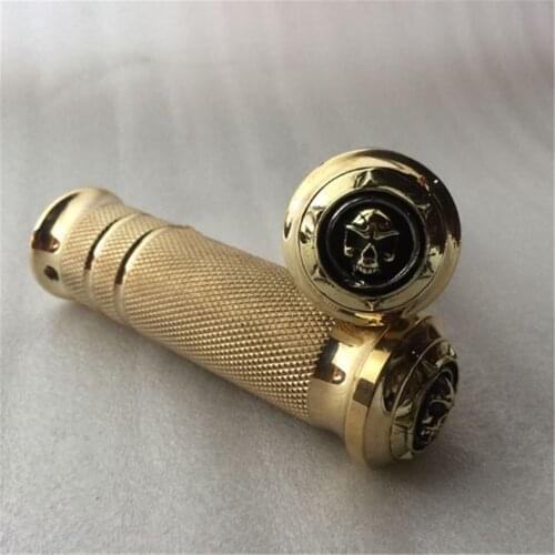 Motor Custom Brass Skull Hand Grips For Sportster,Brass Parts,Motor Low Ride,Brass Foot Peg