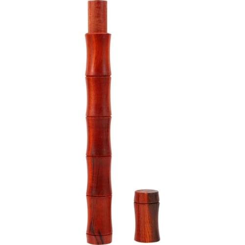 Natural Wood Incense Stick Tube Holder Long Incense Storage Holder Wooden Incense Stick Tube Home Decoration Brown