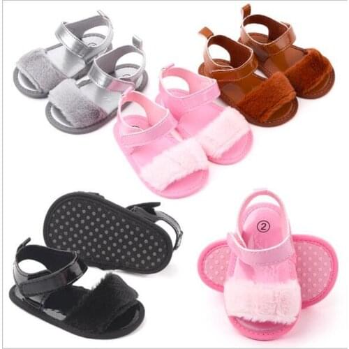 New Fashion Baby Summer Shoes Infant Girls Crib Shoes PU Leather Newborn Slipper First Walkers