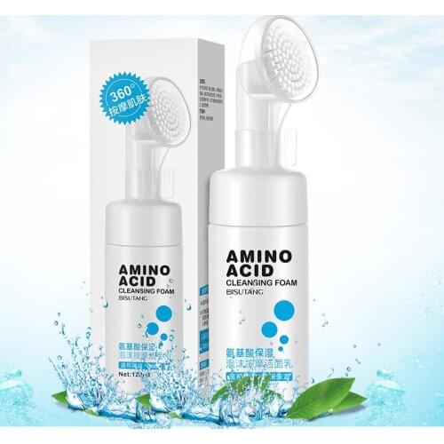 Bisutang Amino Acid Foam Facial Cleanser, Exfoliating Keratine, Hydrating, Moisturizing and Skin Care Facial Cleanser