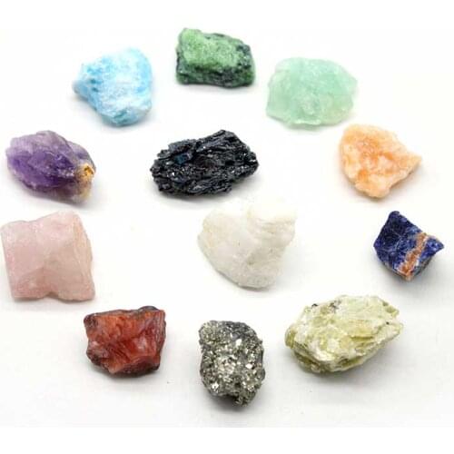 Wholesale Natural Semi-precious Stone 12Pcs/Lot Onyx Crystal Ore Irregular Energy Stone Marking Free Shipping