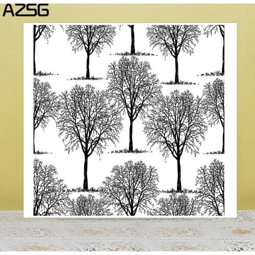 ZhuoAng Tree On The Wall Clear Stamps For DIY Scrapbooking/Card Making Decorative Silicon Stamp Crafts