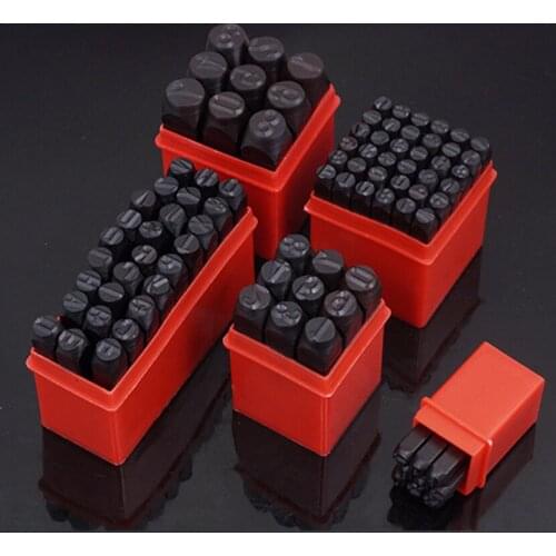 DIY Leather Number Letter Craft Steel Punch Handmade Leather Logo Metal Seal Creative Leather Hand Carving Tool