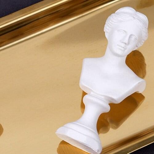 Resin Statue Home Decoration Jewelry Photo Props Ornaments European Style Home Decoration David Head Sculpture Model Props D