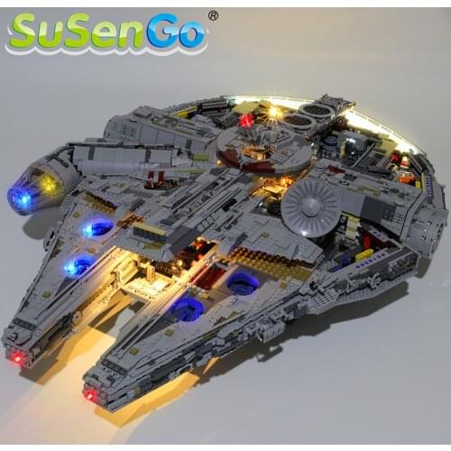SuSenGo LED Light Set For 75192 Star war Ultimate Millennium Compatible with Falcon 05132 DG005 81085 , NO Model