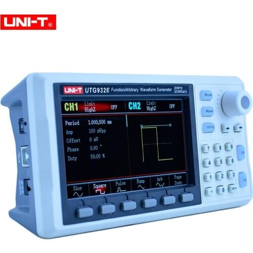 UNI-T UTG932E UTG962E Function Arbitrary Waveform Generator Signal Source Dual Channel 200MS/s 14bits Frequency Meter 30/60Mhz