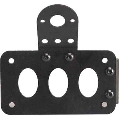 Universal Motorcycle Side Mounted Tail Light Frame License Plate Bracket Retro Metal Motorcycle Accessories