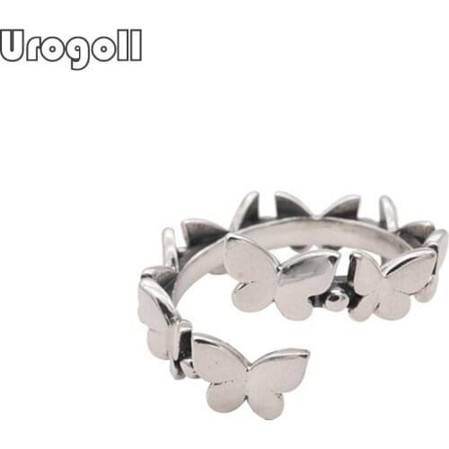 Fine Jewelry Butterfly Ring 925 Sterling Silver Rings For Women Girl Anniversary Party Silver 925 Jewelry Gifts