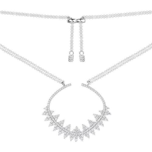 SLJELY Real 925 Sterling Silver Lace Design Cubic Zirconia Gear Shape Pendant Necklace Women Fine Luxury Brand Jewelry