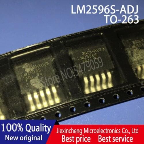 10PCS LM2596S-ADJ LM2596S TO263 New original