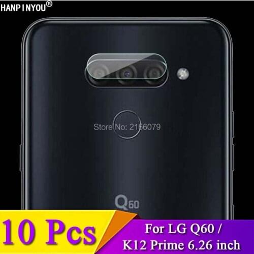 10 Pcs/Lot For LG Q60 / K12 Prime K12Prime 6.26" Rear Camera Lens Protective Protector Cover Soft Tempered Glass Film Guard