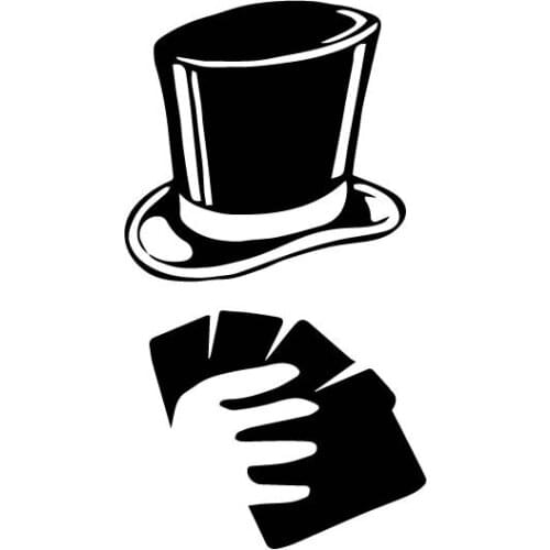 16cm * 9cm Creative Fashion Auto Decoration Poker Sticker Pvc Personality Cover Scratches Car Decal Customizable Colors