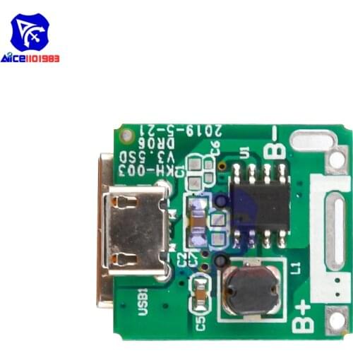 5PCS 5V Step Up Power Supply Boost Converter Module Lithium Battery Charging Protection Board LED Display MICRO USB Charger DIY
