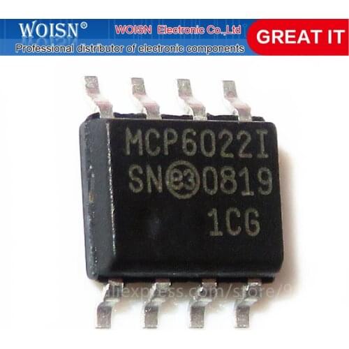 50PCS MCP6022-I/SN MCP6022-I SOP-8 SOP MCP6022 SMD In Stock
