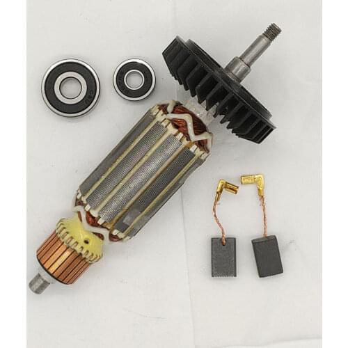 AC220-240V Angle Grinder Rotor for Makita 9553NB 9553HB 9553HN 9555HN 9553 Armature Anchor Rotor Stator Gear Power Tool Parts