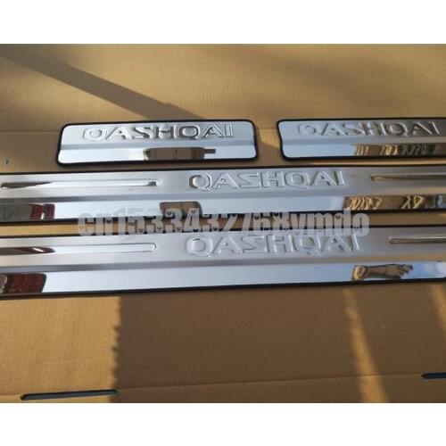 Car Accessories For Nissan Qashqai Door Sill J11 Scuff Plate Stainless Steel Door Sills Pedal Car Styling Sticker 2016-2020