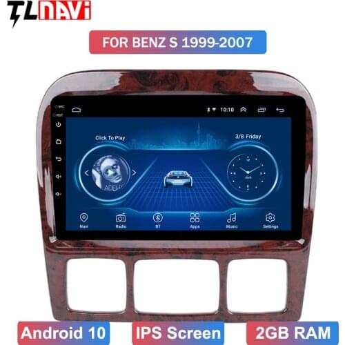 Android 10 Car Multimedia Player Auto Radio Stereo for 1998-2005 Benz S Class W220 S280 S320 S350 S400 S430