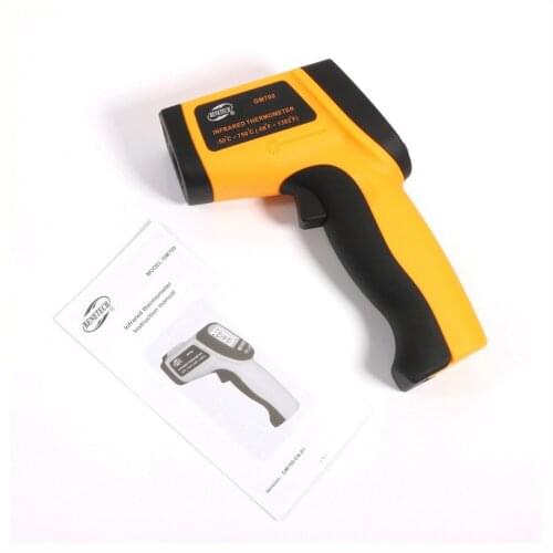 Non-contact IR Digital Infrared Thermometer laser infrared thermometer GM700 BENETECH Temperature Meter -50~750D℃ （-58~1382