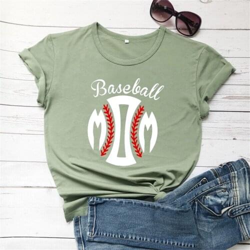 Baseball Mom graphic women fashion mother days gift young t shirt party vintage cute tees art tops TX5455