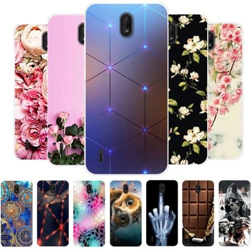 For Coque Nokia C1 Case Silicone Painted TPU Soft Back Cover Phone Cases For Nokia C1 C 1 NokiaC1 5.45" Capa Bumper fundas