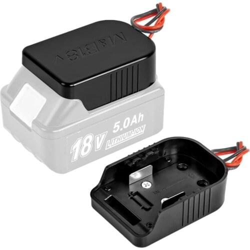For Makita 18V Battery Power Mount Connector Adapter Dock Holder 14 awg Wires for Bosch 18V for Milwaukee for Dewalt 18V Battery