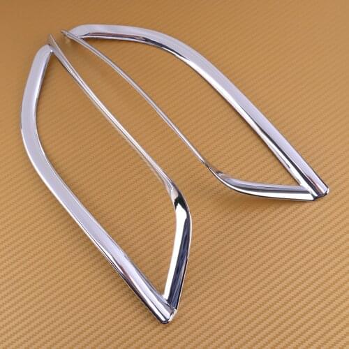 DWCX New Car Styling Rear Bumper Fog Light Lamp Cover Trim Molding Sticker Accessories ABS Silver Fit For Jeep Compass 2017 2018