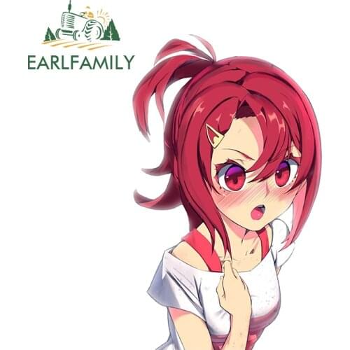 EARLFAMILY 13cm x 8.1cm for Kiznaiver Chidori Anime Motorcycle Car Sticker Air Conditioner Decal Bumper Waterproof Car Styling