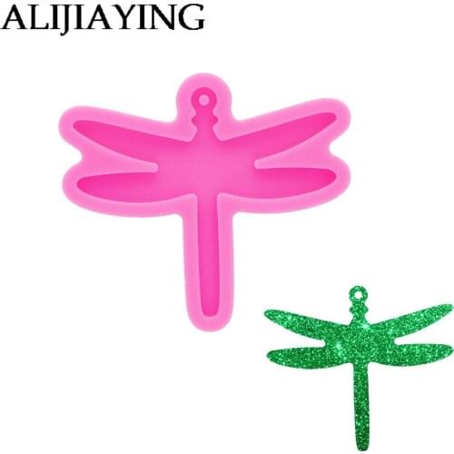 DY0837 Glossy Dragonfly Silicon Mold for Resin , Resin Mold To Make Keychain Crafts with Epoxy, Diy silicone molds