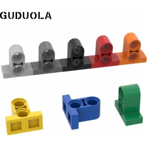 Guduola Technic Part 32530 Tile 1x2 with Perpendicular Beam 2 Speial Brick T-Beam with Plate 1x2 with Tube 50pcs/LOT